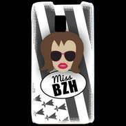 Coque LG P990 Miss Bretagne Chatain