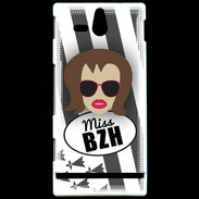 Coque Sony Xperia U Miss Bretagne Chatain