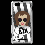 Coque Sony Xperia M Miss Bretagne Chatain