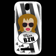 Coque HTC One SV Miss Bretagne Rousse