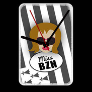 Grande pendule murale Miss Bretagne Rousse