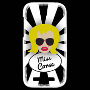 Coque HTC One SV Miss Corse Blonde
