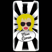 Coque LG P990 Miss Corse Blonde