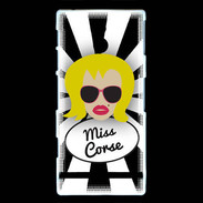 Coque Sony Xperia P Miss Corse Blonde