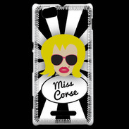 Coque Sony Xperia M Miss Corse Blonde