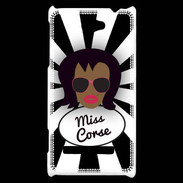 Coque HTC Windows Phone 8S Miss Corse Black