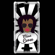 Coque Sony Xperia M Miss Corse Black