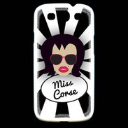 Coque Samsung Galaxy S3 Miss Corse Brune