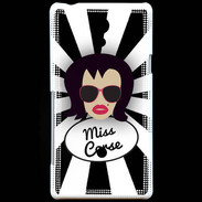 Coque Sony Xperia T Miss Corse Brune