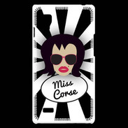 Coque LG Optimus L9 Miss Corse Brune
