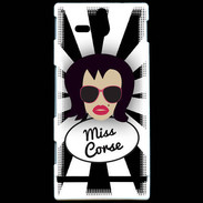 Coque Sony Xperia U Miss Corse Brune
