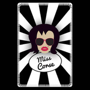 Etui carte bancaire Miss Corse Brune