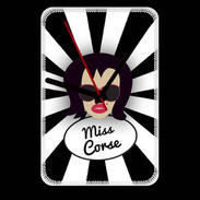 Grande pendule murale Miss Corse Brune