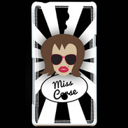 Coque Sony Xperia T Miss Corse Chatain