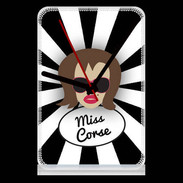 Pendule de bureau Miss Corse Chatain