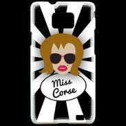 Coque Samsung Galaxy S2 Miss Corse Rousse