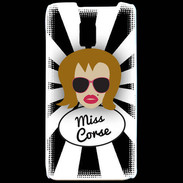 Coque LG P990 Miss Corse Rousse