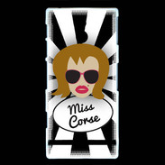 Coque Sony Xperia P Miss Corse Rousse