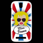 Coque HTC One SV Miss France Blonde