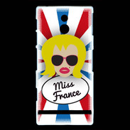 Coque Sony Xperia P Miss France Blonde