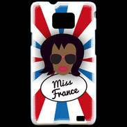 Coque Samsung Galaxy S2 Miss France Black