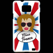 Coque Samsung Galaxy S2 Miss France Rousse