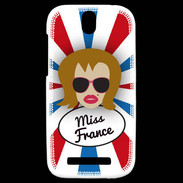 Coque HTC One SV Miss France Rousse