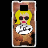 Coque Samsung Galaxy S2 Miss Guadeloupe Blonde