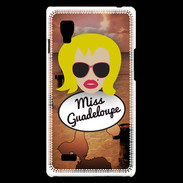 Coque LG Optimus L9 Miss Guadeloupe Blonde