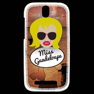 Coque HTC One SV Miss Guadeloupe Blonde