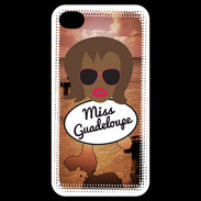 Coque iPhone 4 / iPhone 4S Miss Guadeloupe Black