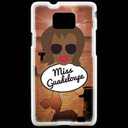 Coque Samsung Galaxy S2 Miss Guadeloupe Black