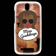 Coque HTC One SV Miss Guadeloupe Black