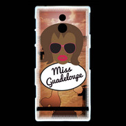 Coque Sony Xperia P Miss Guadeloupe Black