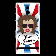 Coque Sony Xperia P Miss France Chatain