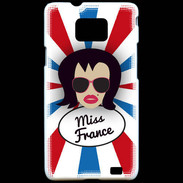 Coque Samsung Galaxy S2 Miss France Brune