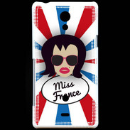 Coque Sony Xperia T Miss France Brune