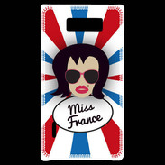 Coque LG Optimus L7 Miss France Brune