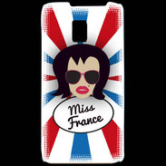 Coque LG P990 Miss France Brune