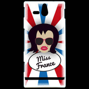 Coque Sony Xperia U Miss France Brune