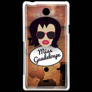 Coque Sony Xperia T Miss Guadeloupe Brune