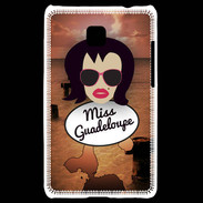 Coque LG Optimus L3 II Miss Guadeloupe Brune
