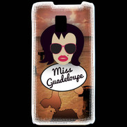 Coque LG P990 Miss Guadeloupe Brune