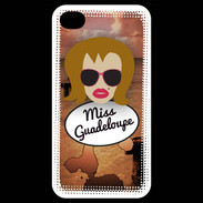 Coque iPhone 4 / iPhone 4S Miss Guadeloupe Rousse
