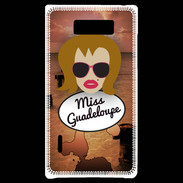 Coque LG Optimus L7 Miss Guadeloupe Rousse