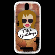 Coque HTC One SV Miss Guadeloupe Rousse