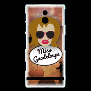 Coque Sony Xperia P Miss Guadeloupe Rousse