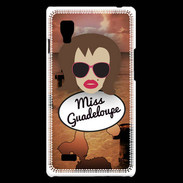 Coque LG Optimus L9 Miss Guadeloupe Chatain