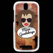 Coque HTC One SV Miss Guadeloupe Chatain