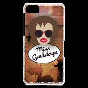 Coque Blackberry Z10 Miss Guadeloupe Chatain